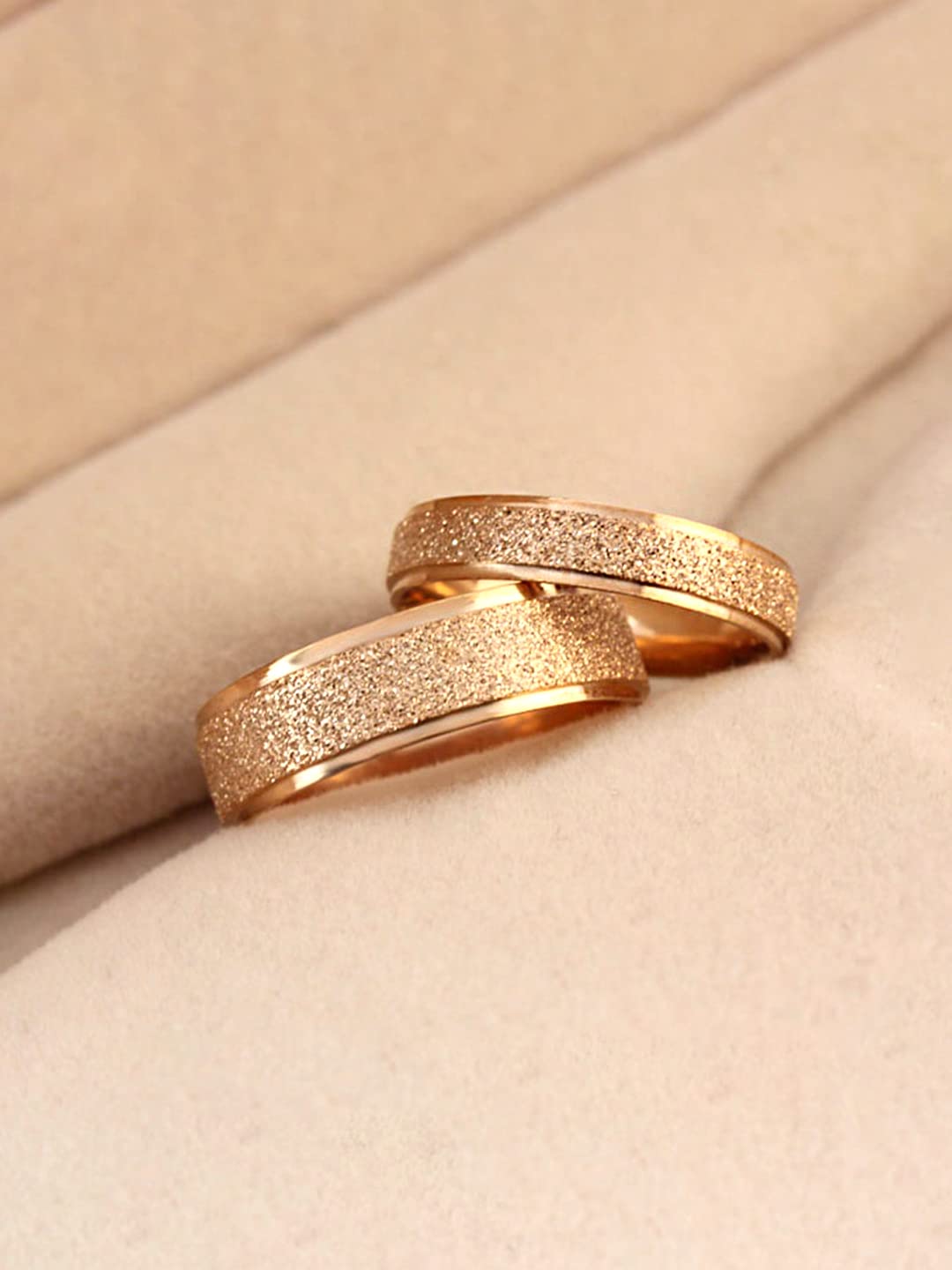 Yellow Chimes couple band rings - stylish jewelry for couples