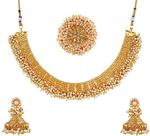 Yellow Chimes antique jewelry set - Casual outings