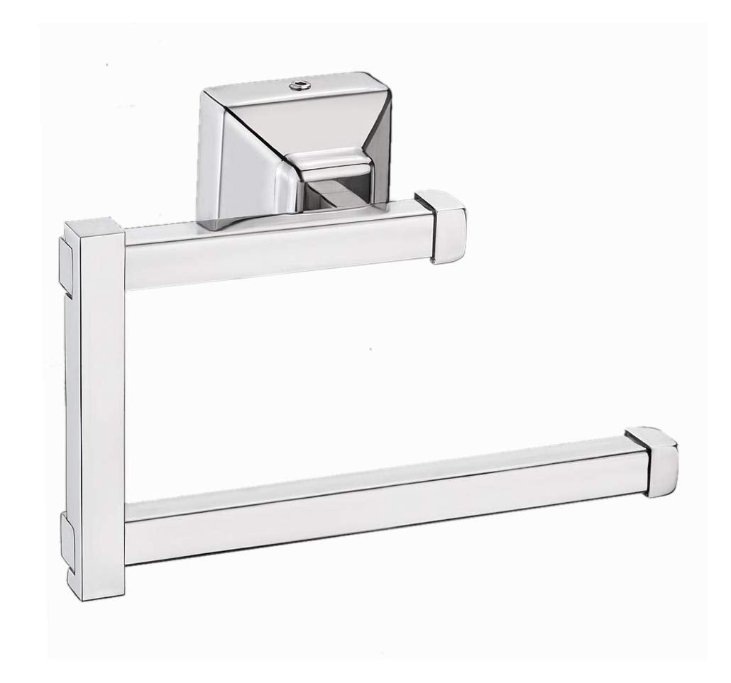 Plantex 304 Grade stainless steel Bathroom Napkin holder for washbasin/Hand towel hanger for kitchen/Towel holder/Bathroom accessories - Pack of 4 Squaro (Chrome)