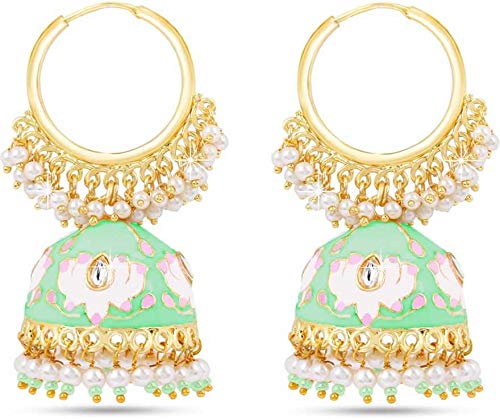 Yellow Chimes Gold Toned Earrings - Elegant jewelry piece