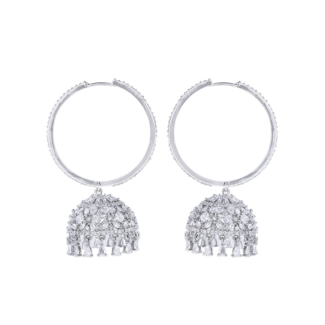 Yellow Chimes elegant hoops - Luxurious gift for her