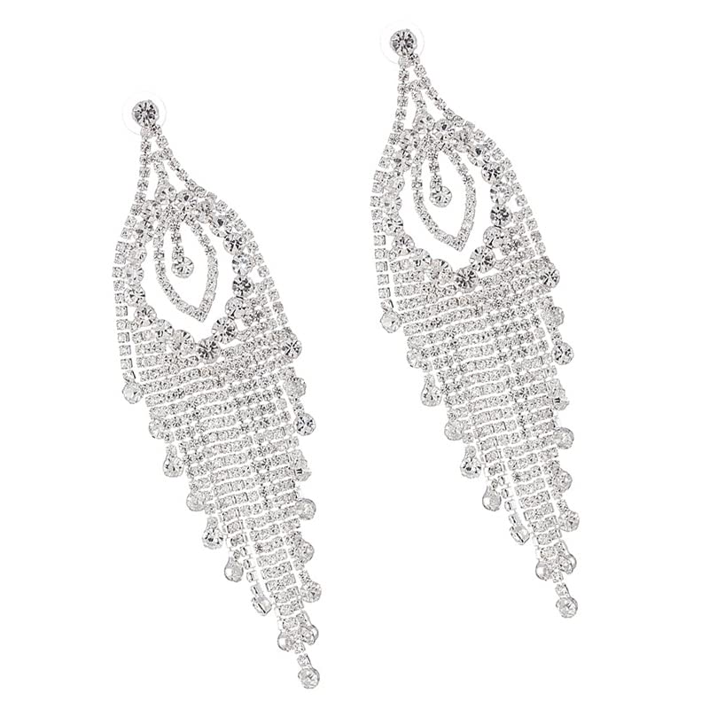 Yellow Chimes crystal studded earrings - ideal for formal events