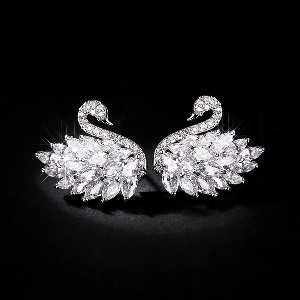 Yellow Chimes Silver Tone Bird Earrings - Casual Wear
