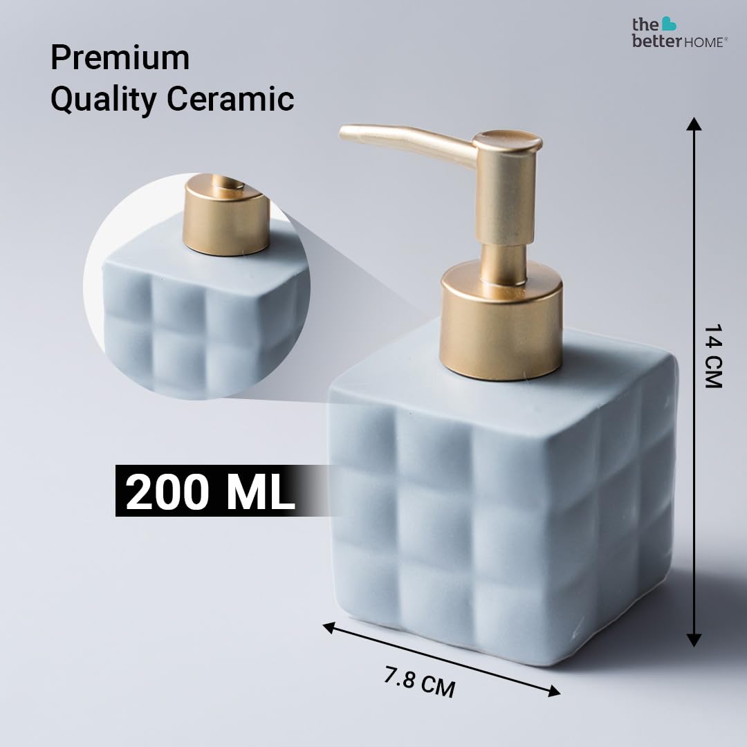 Combo: Ceramic Soap Dispensers - Stylish & Versatile | Set of 2 | 220ML | Perfect for Kitchen & Bathroom