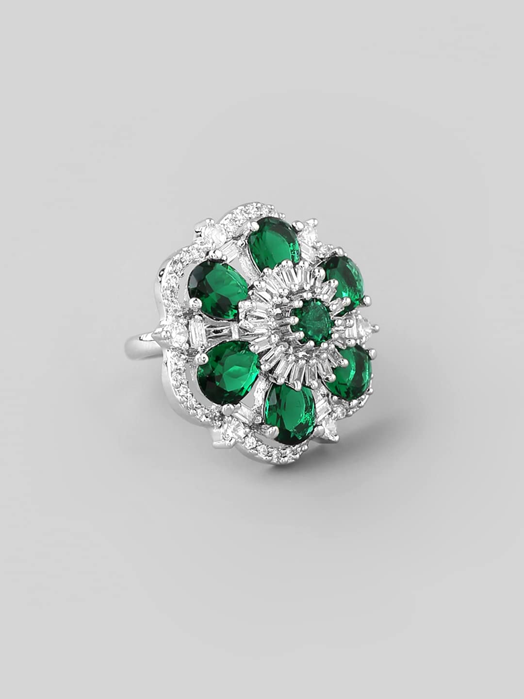 Yellow Chimes AD-studded ring - beautiful gift for her