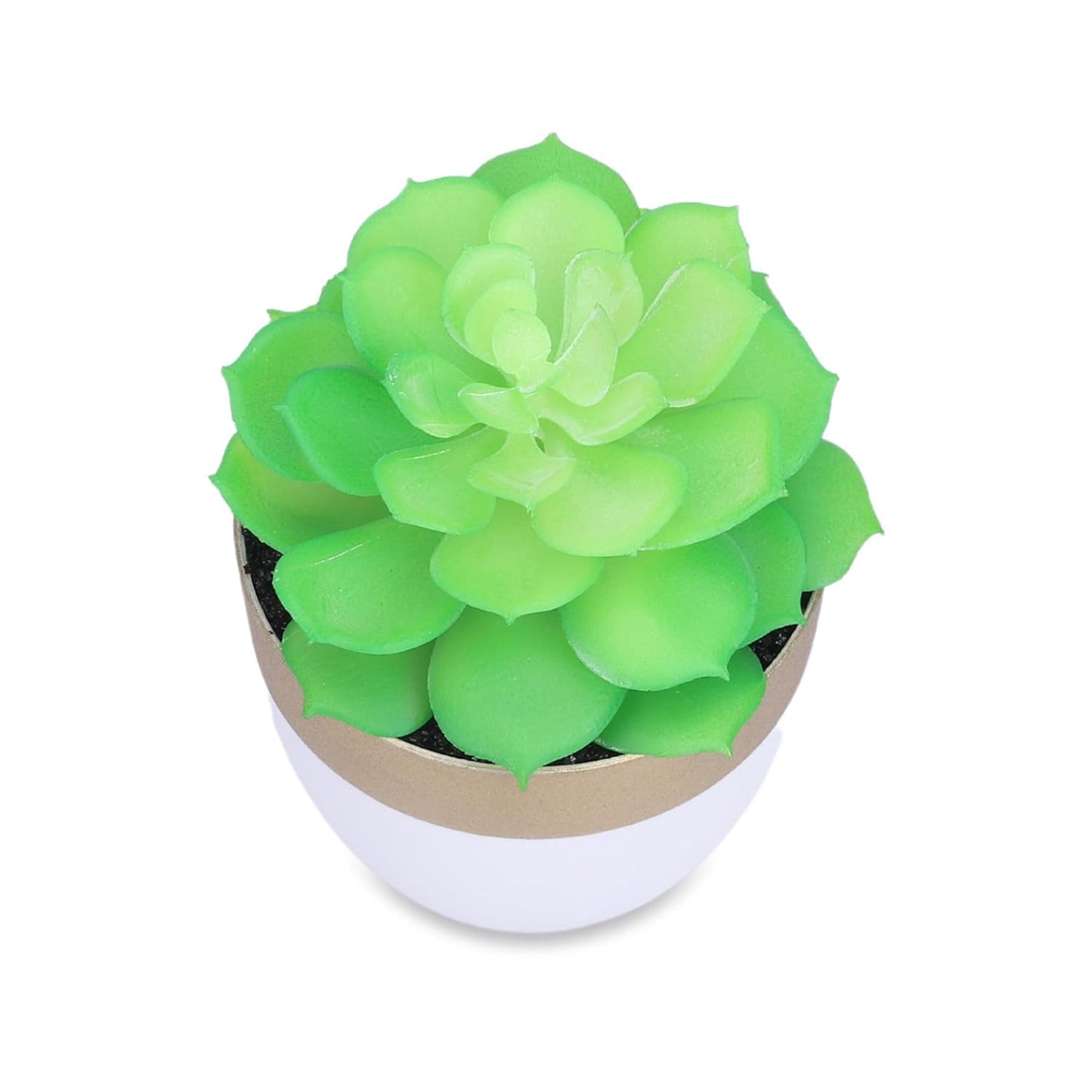 Urbane Home Artificial Plants For Home Décor|Natural Looking Indoor Fake Plants With Pot|Artificial Flowers For Decoration (Green)