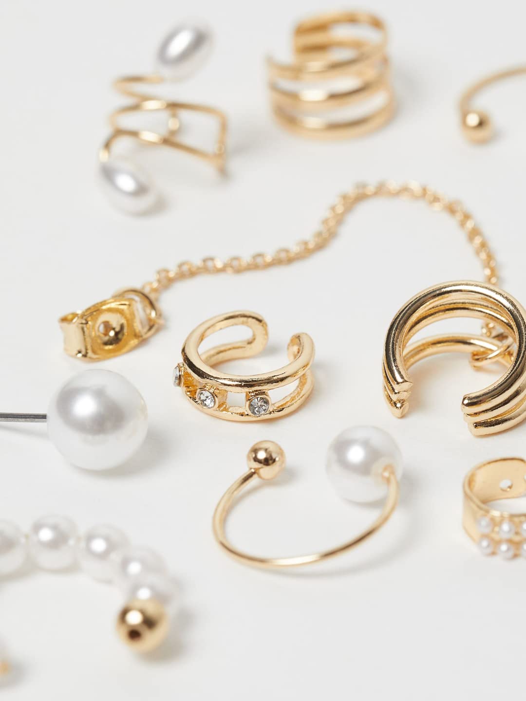 Yellow Chimes gold ear cuffs - Fashionable accessory for girls