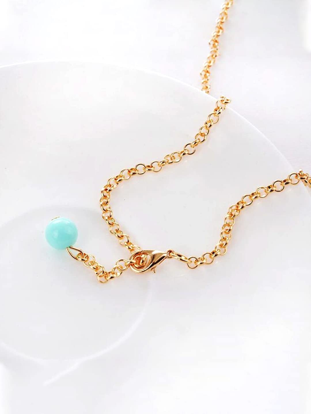 Yellow Chimes earrings and necklace set - Contemporary design