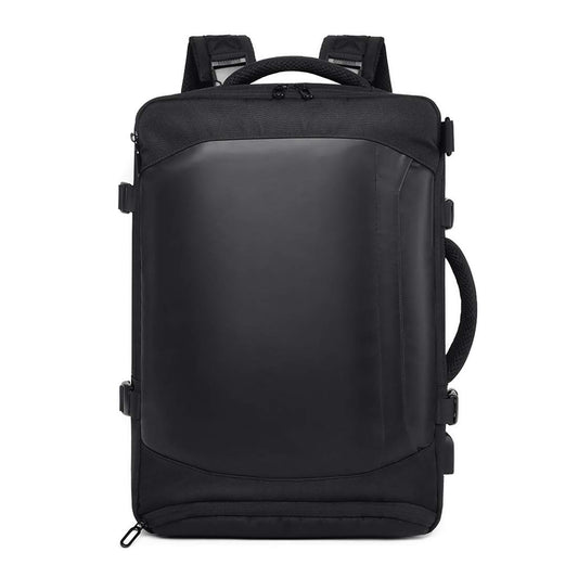 THE CLOWNFISH Multi-Functional Detachable 15.6'' Laptop Backpack | Rain Cover Included | Black