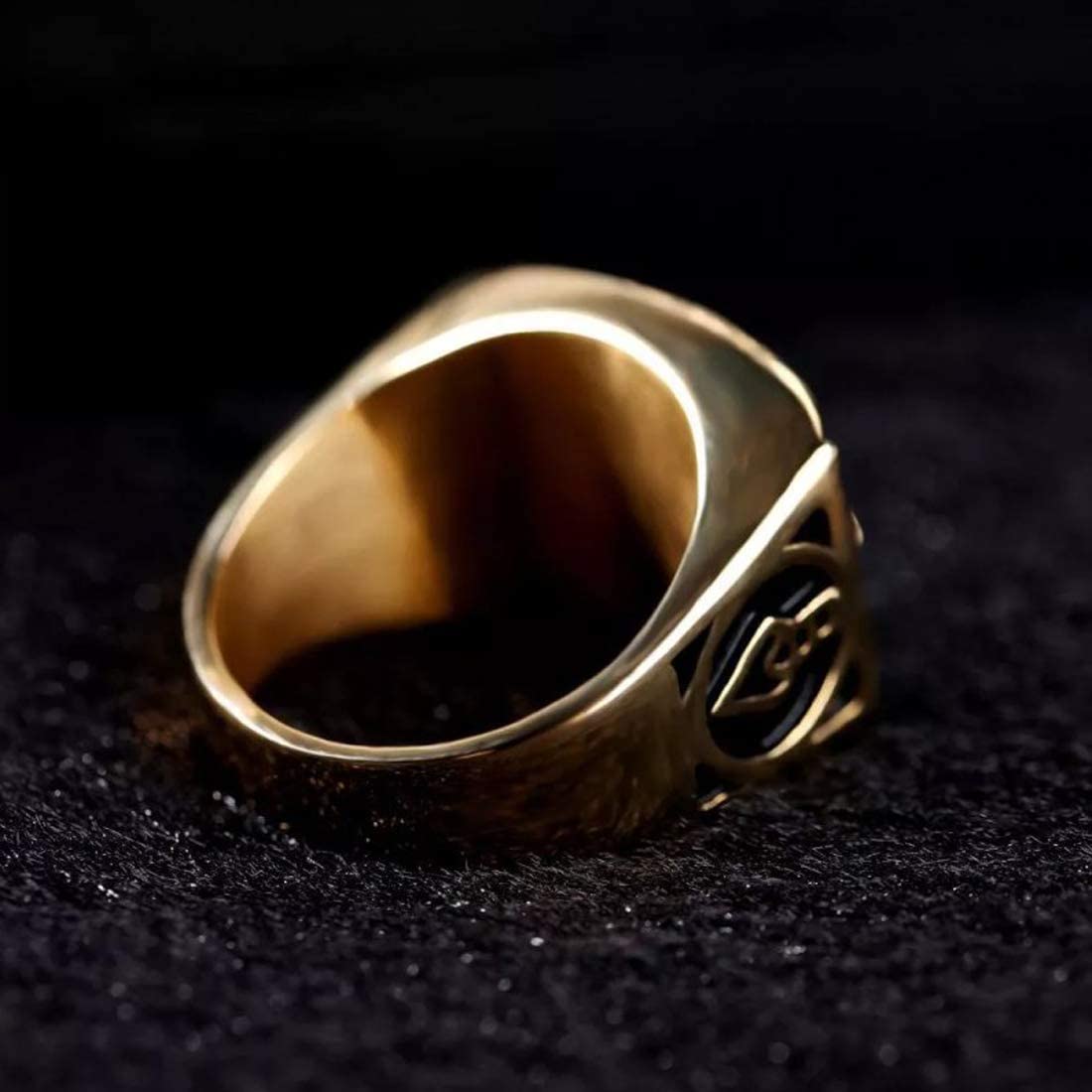 Yellow Chimes Gold-Plated Ring - Casual Outing Accessory