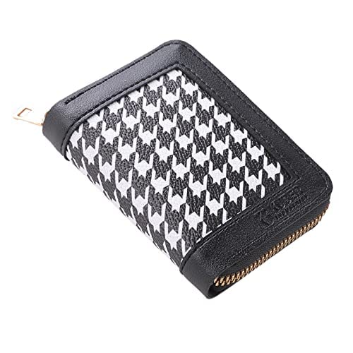 Kuber Industries Card Holder Wallet for Men Women|Debit Credit Card Holder|Wallet for Id, Visiting Card, Buisness Card|Zipper Closure Wallet|White (Pack of 3)