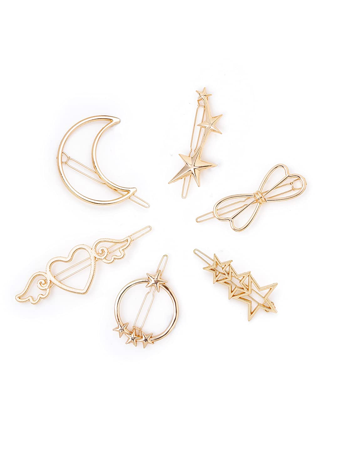 Yellow Chimes assorted hair clips - fashion essentials