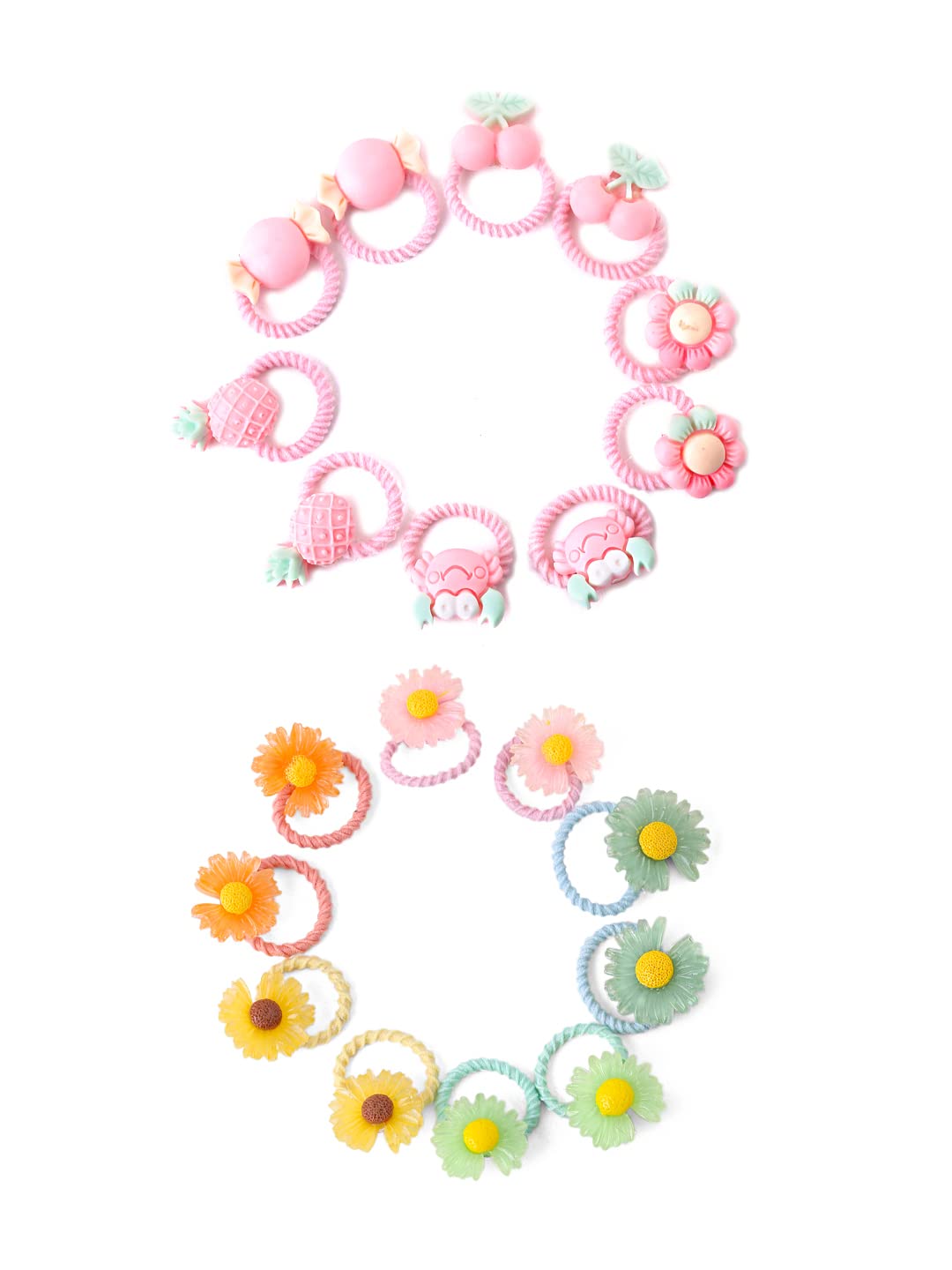 Yellow Chimes Melbees ponytail holders - Easy styling for girls