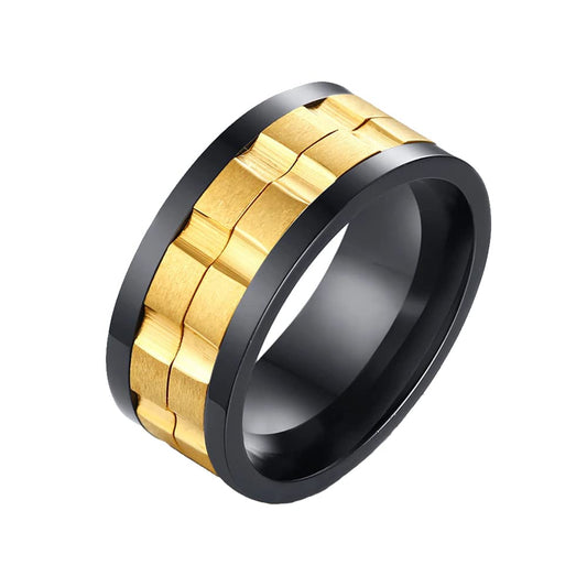 Yellow Chimes high polished ring - Classic design for men