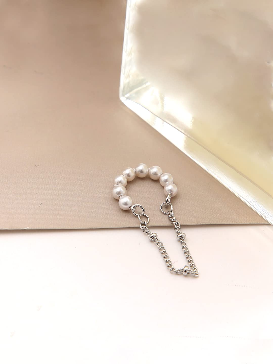 Yellow Chimes pearl cartilage clips - trendy fashion accessory