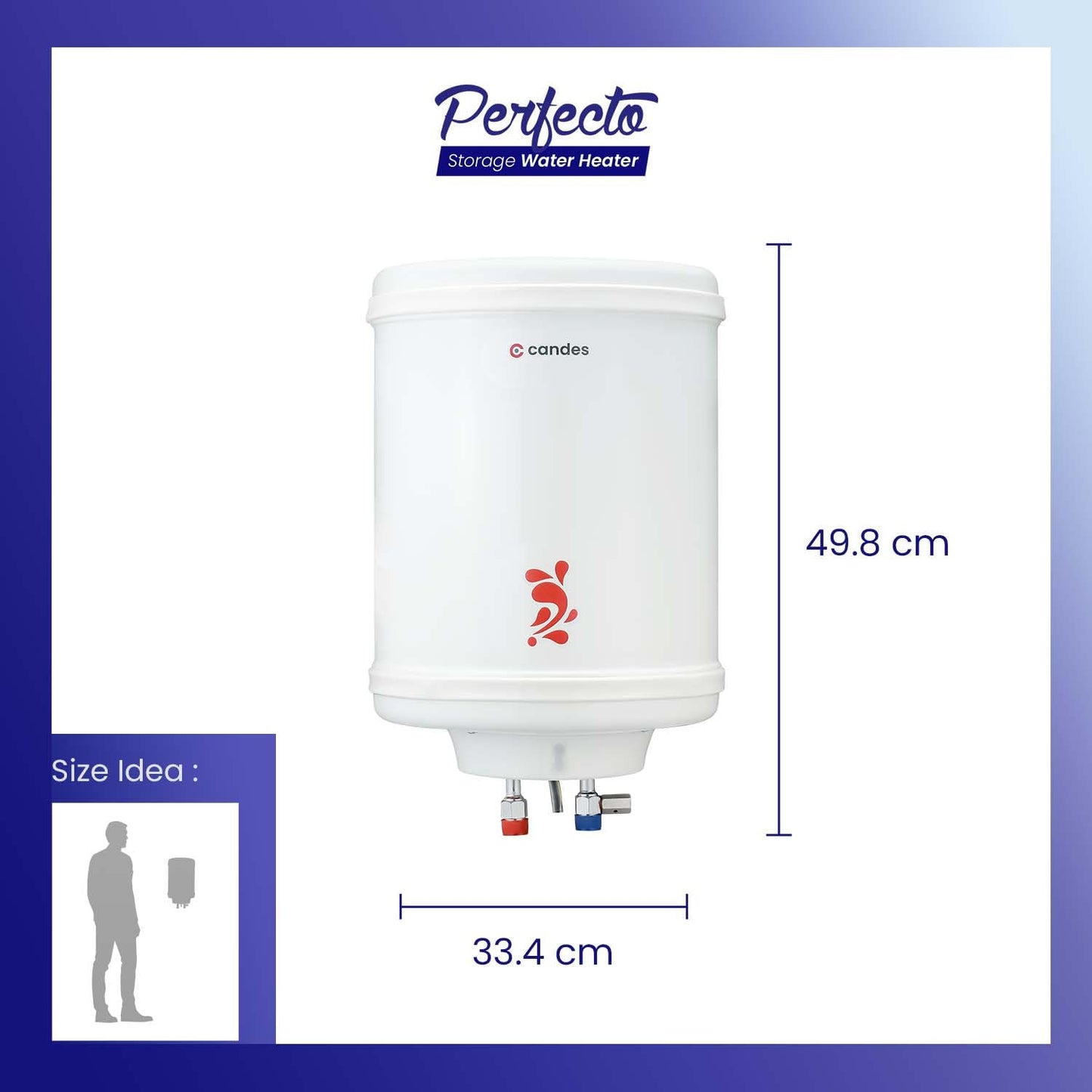 Storage Water Heater with Auto Restart & Fast Heating | Set of Pipes & Fasteners Included | 15 Litre | Ivory