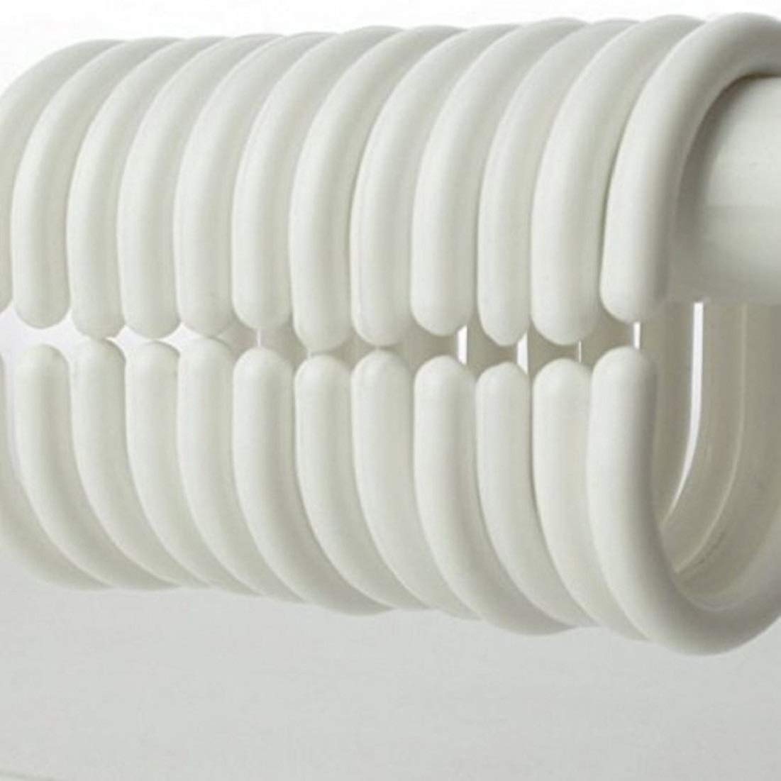 Heart Home Plain PVC Shower Door Curtain - Light-Filtering, Grommet Top | 9 Feet | Transparent