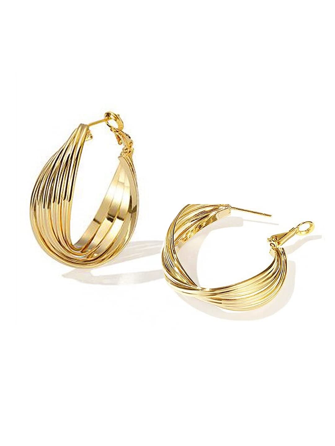 Yellow Chimes gold hoops - stylish everyday accessory