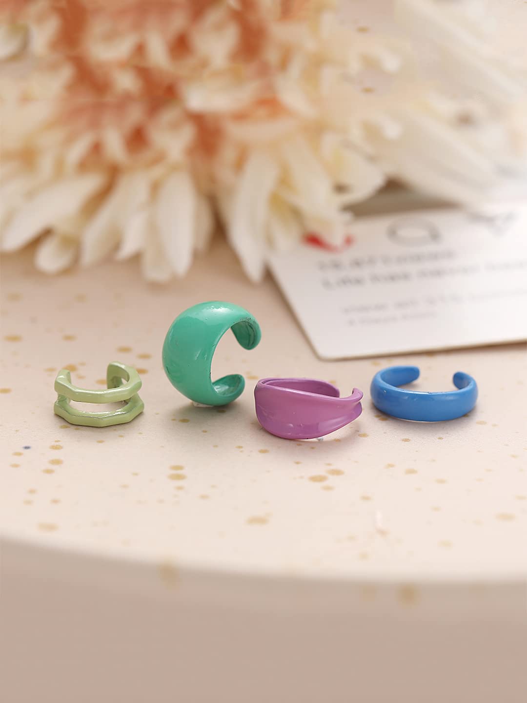 unwind multicolor hoop earrings - for casual outings