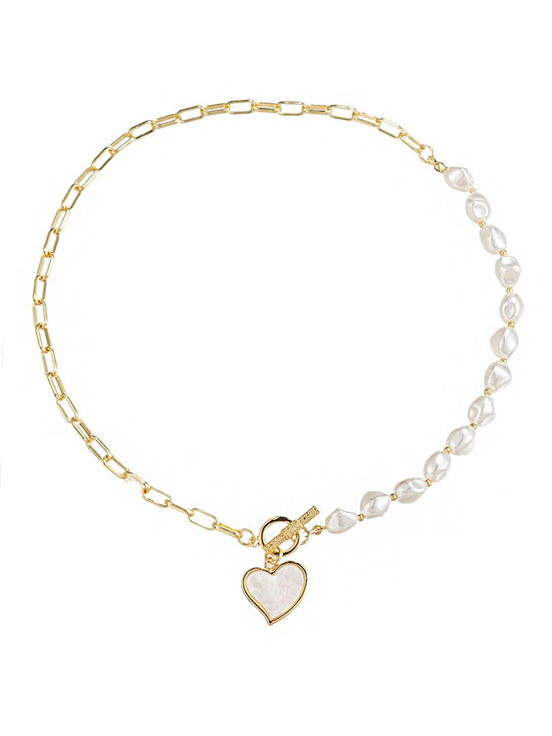 Yellow Chimes necklace close-up - detailed view of heart pendant