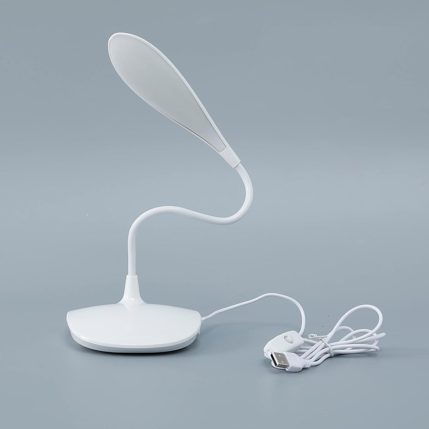 Combo: Water Drop Table Lamp with USB Plug-in | Includes LED Bulb | Size: Standard | Color: White