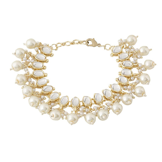 Yellow Chimes Pearl Bracelet - Ideal for formal wear