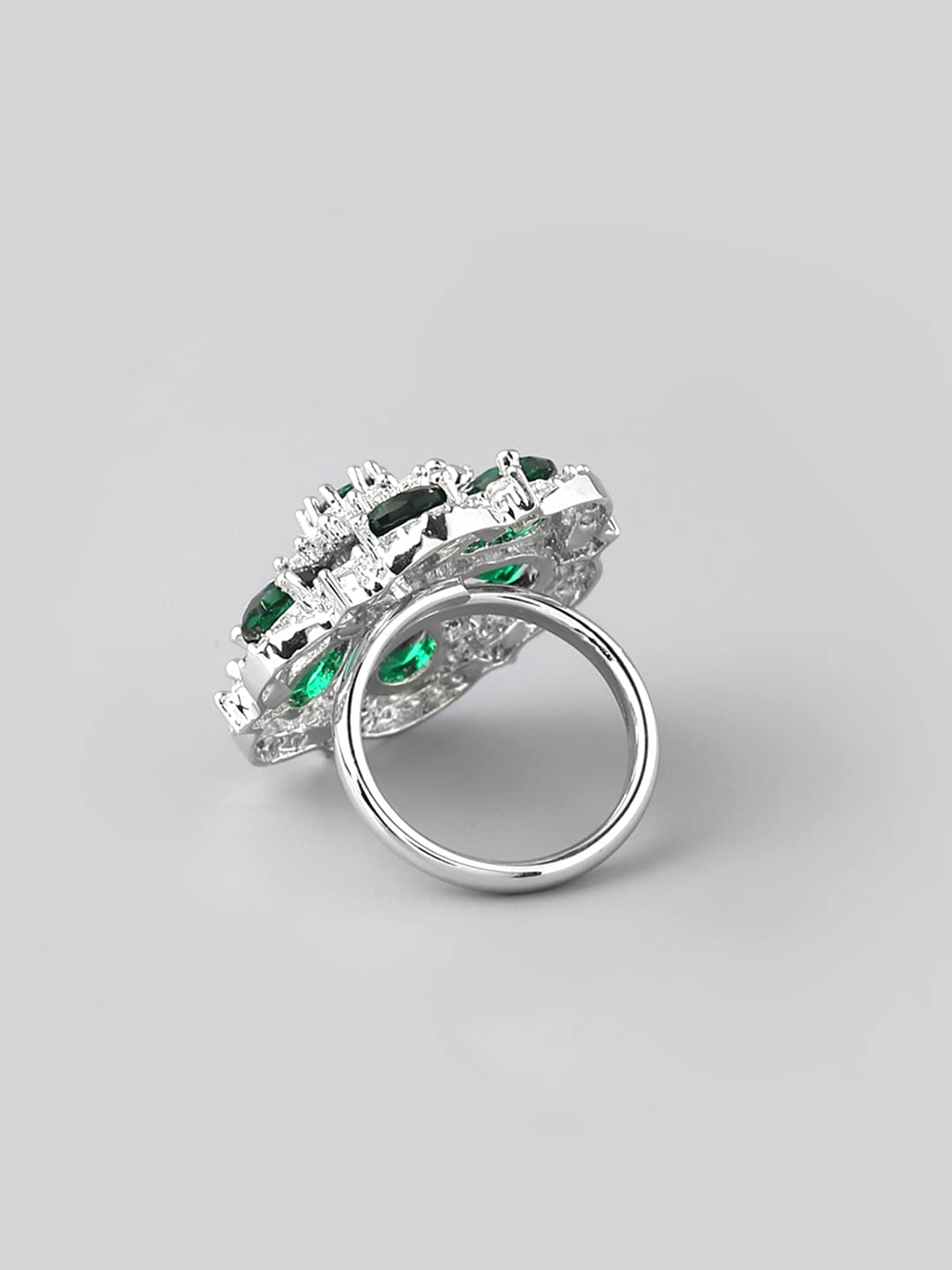 Yellow Chimes rhodium-plated ring - stylish for all occasions