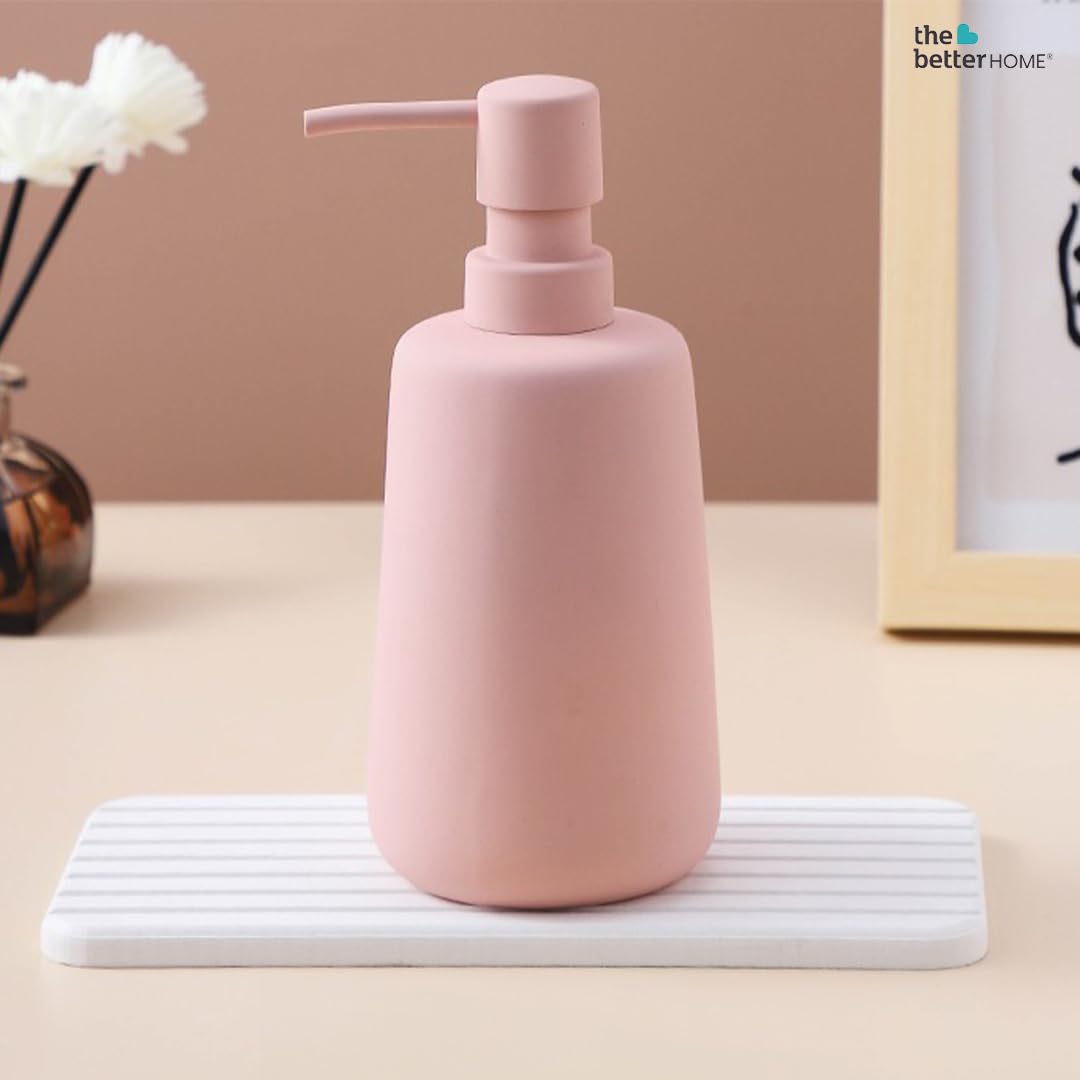 Combo: Ceramic Soap Dispenser Set - 260ml, Stylish Design | 6 Dispensers | For Bathroom & Kitchen | White