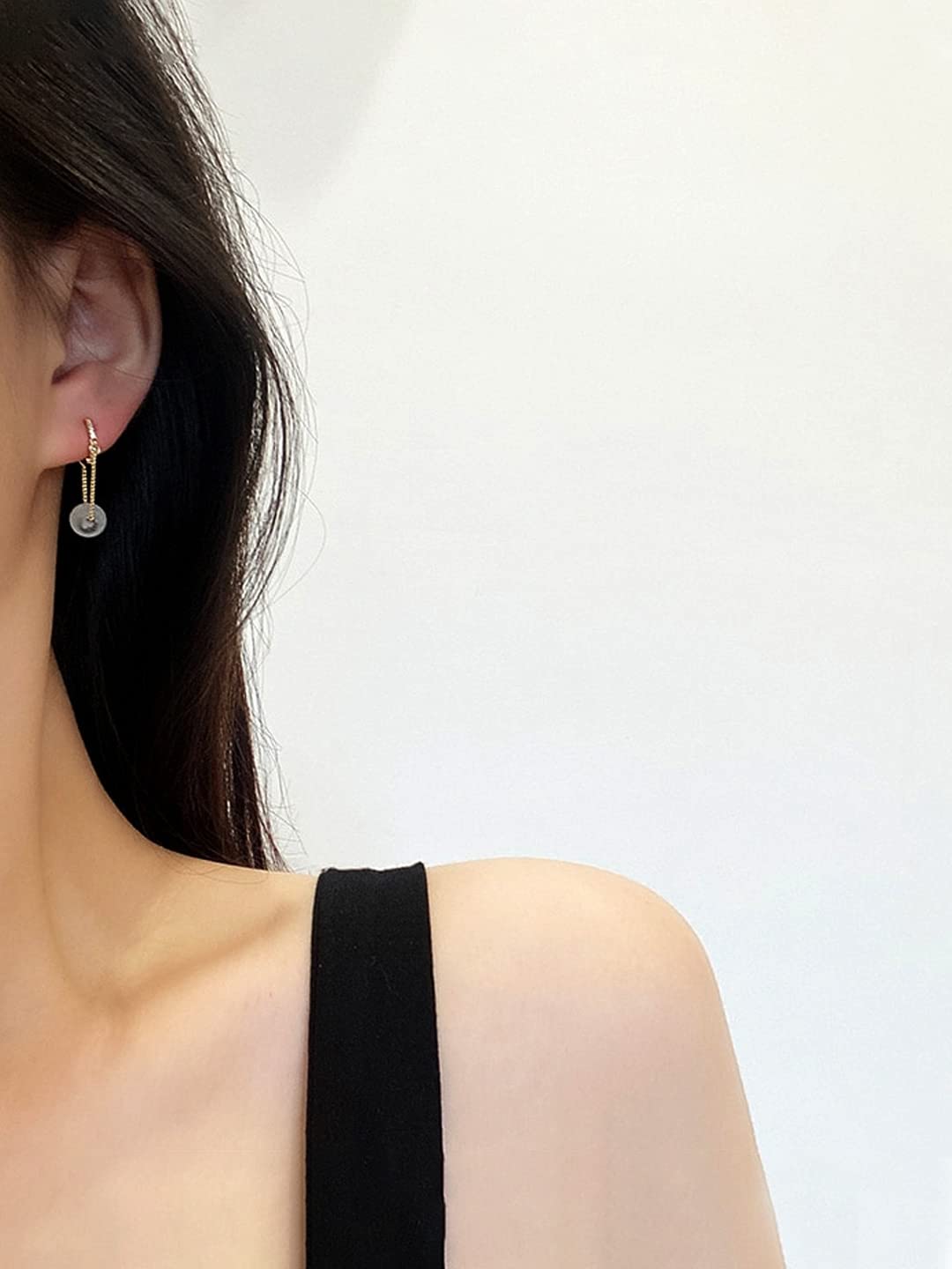 Yellow Chimes hoop earrings - festive occasions