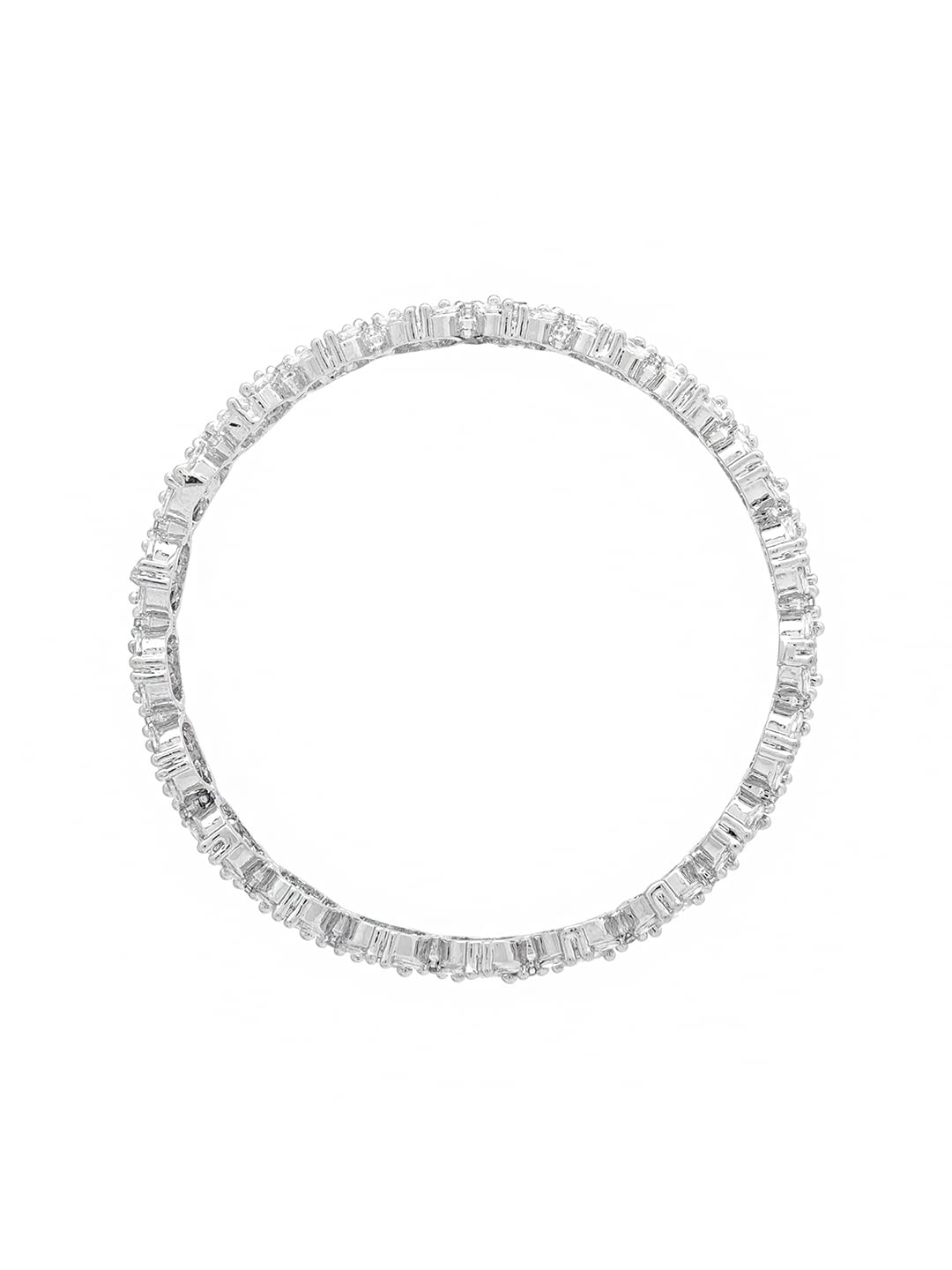 Yellow Chimes American diamond bangles - elegant anniversary gift