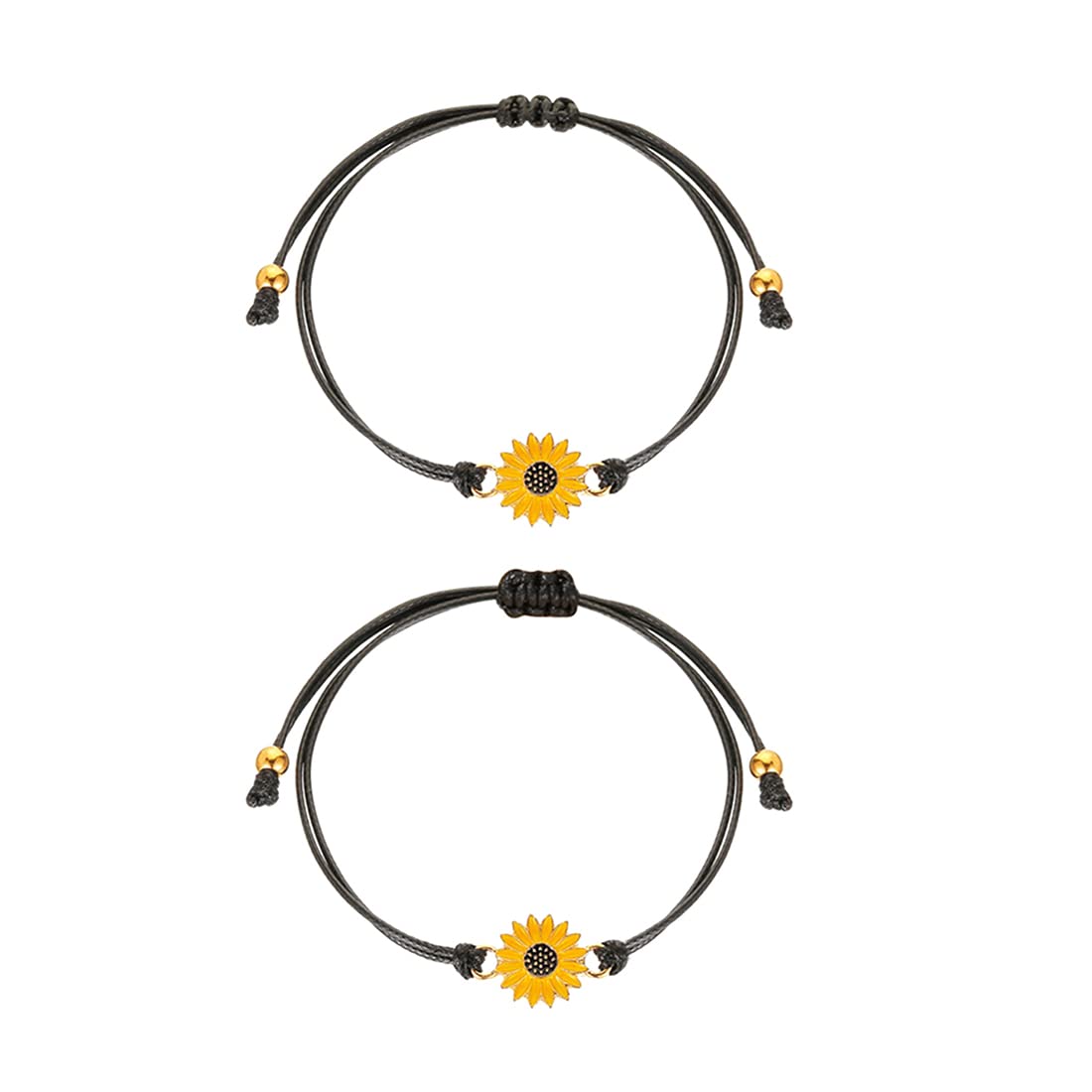 Yellow Chimes floral charm bracelet - Versatile unisex accessory