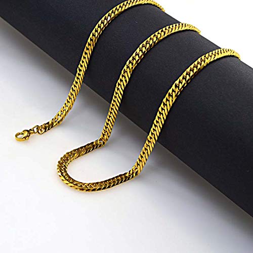 Yellow Chimes polished gold chain - fashionable accessory for parties