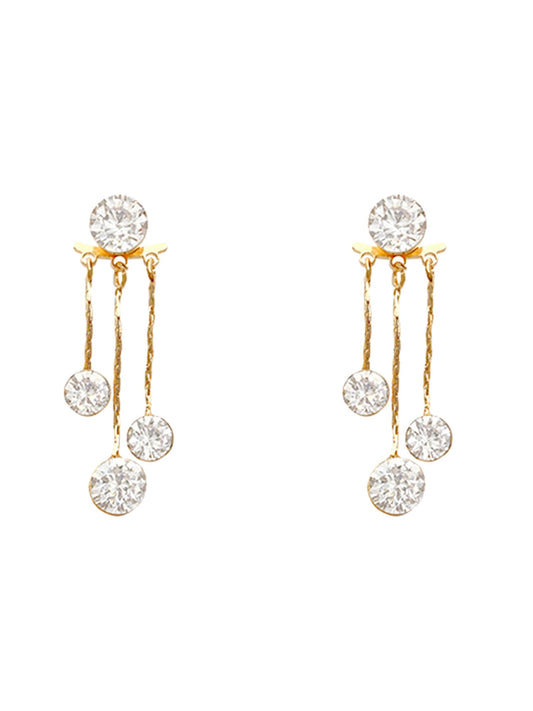 Kairangi Yellow Chimes Earrings - Chic complement to formal attire