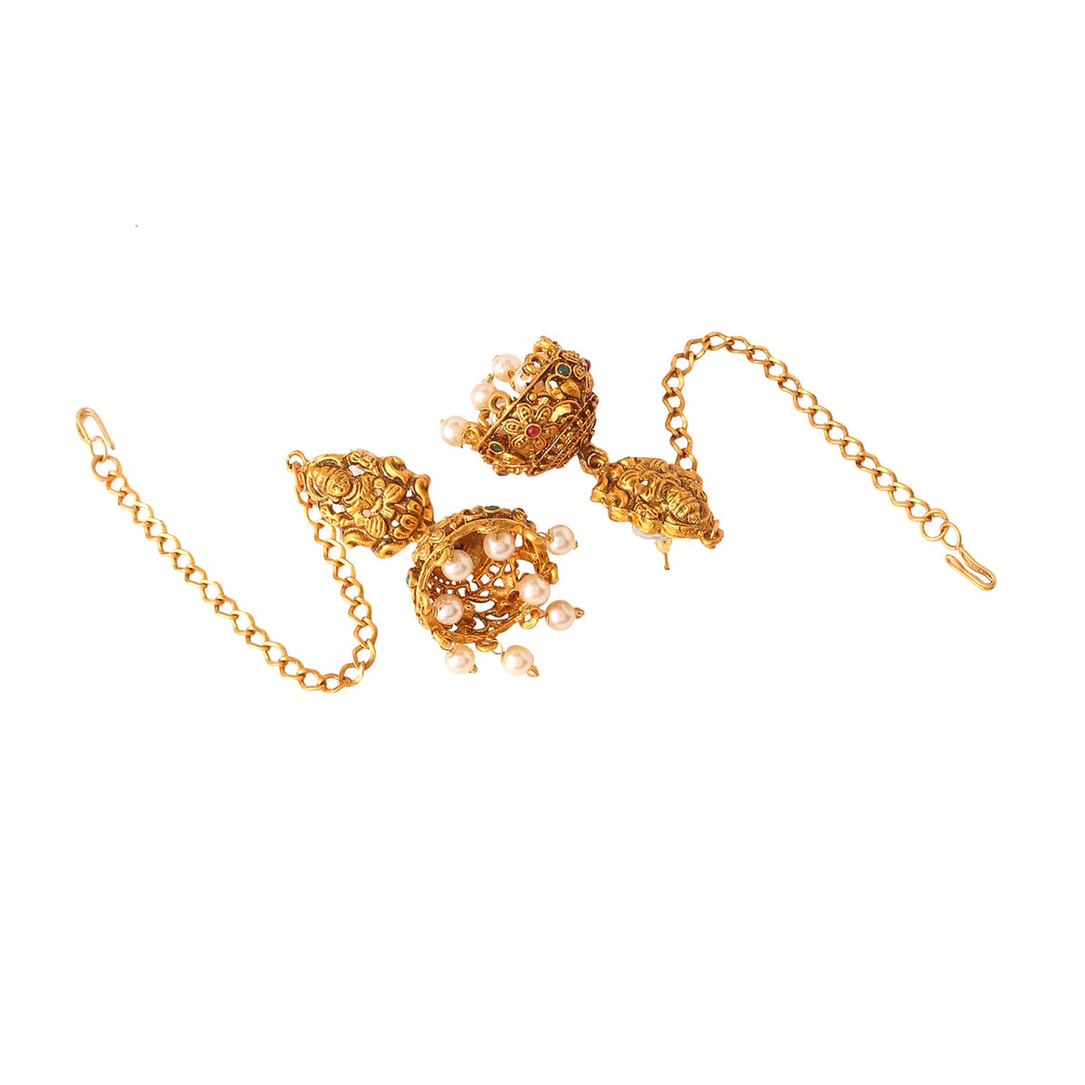 Yellow Chimes Gold Plated Earrings - Stylish Ethnic Accessory