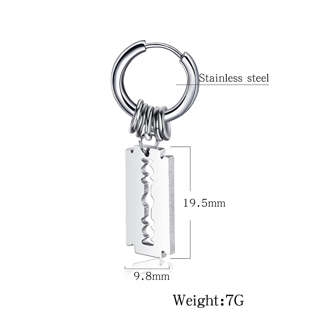 Yellow Chimes Hoop Earrings - Gift for Him