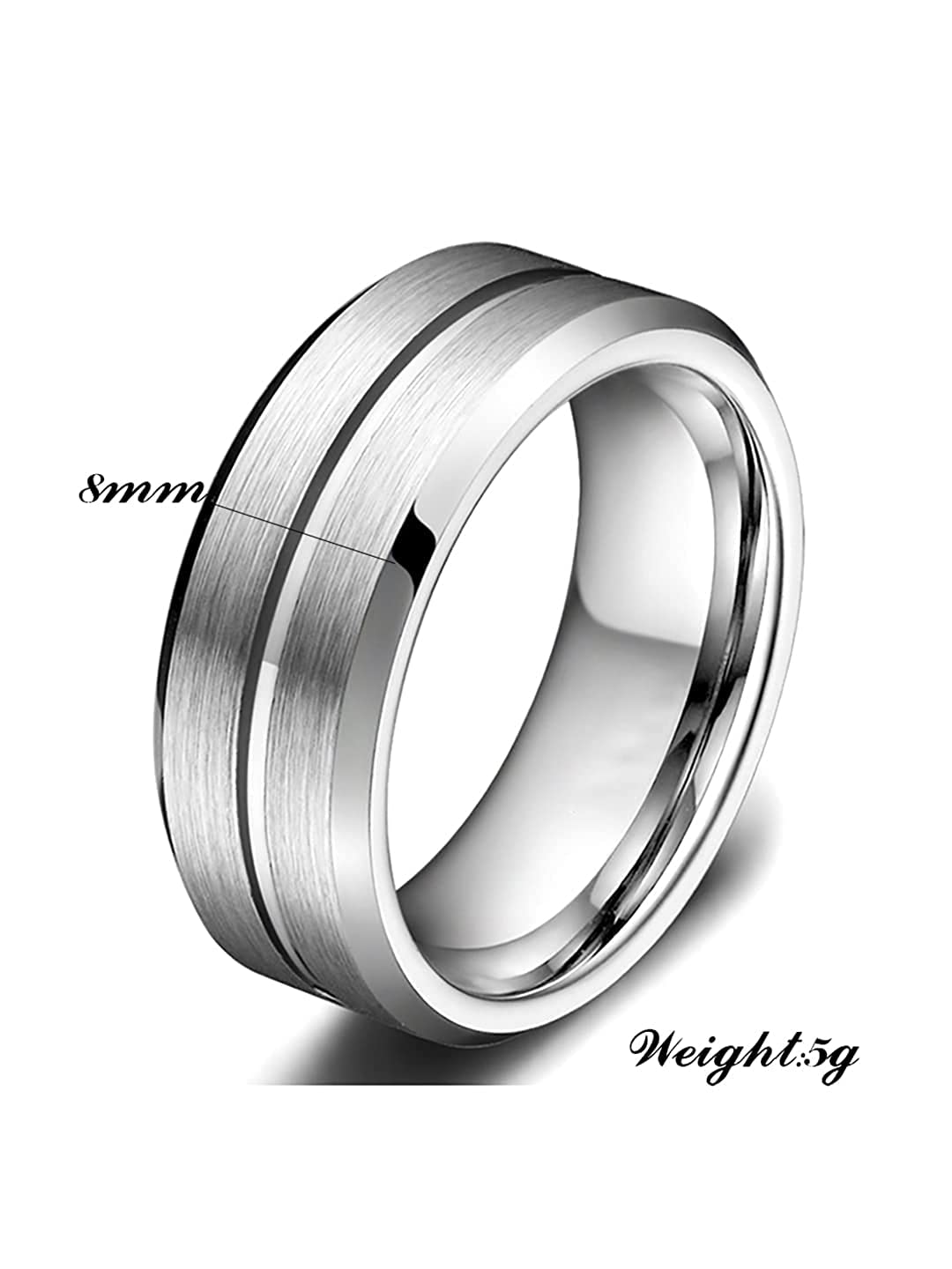 Yellow Chimes silver ring for men - elegant gift idea