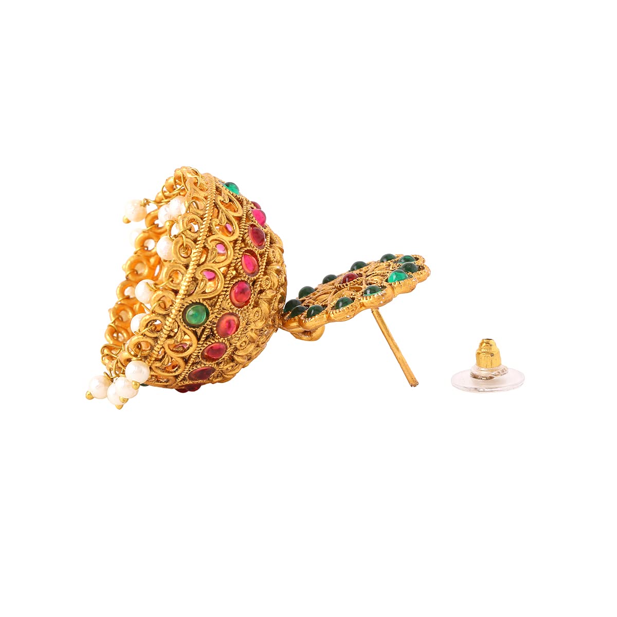 Gold Toned Jhumka Earrings - Perfect gift for women
