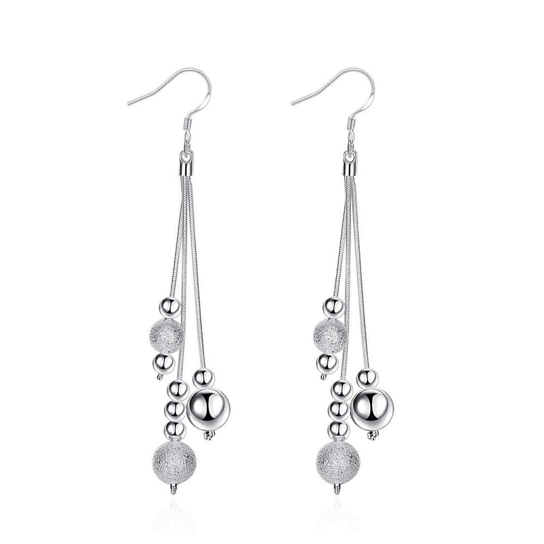 Yellow Chimes Rhodium Plated Earrings - Elegant Addition to Your Collection