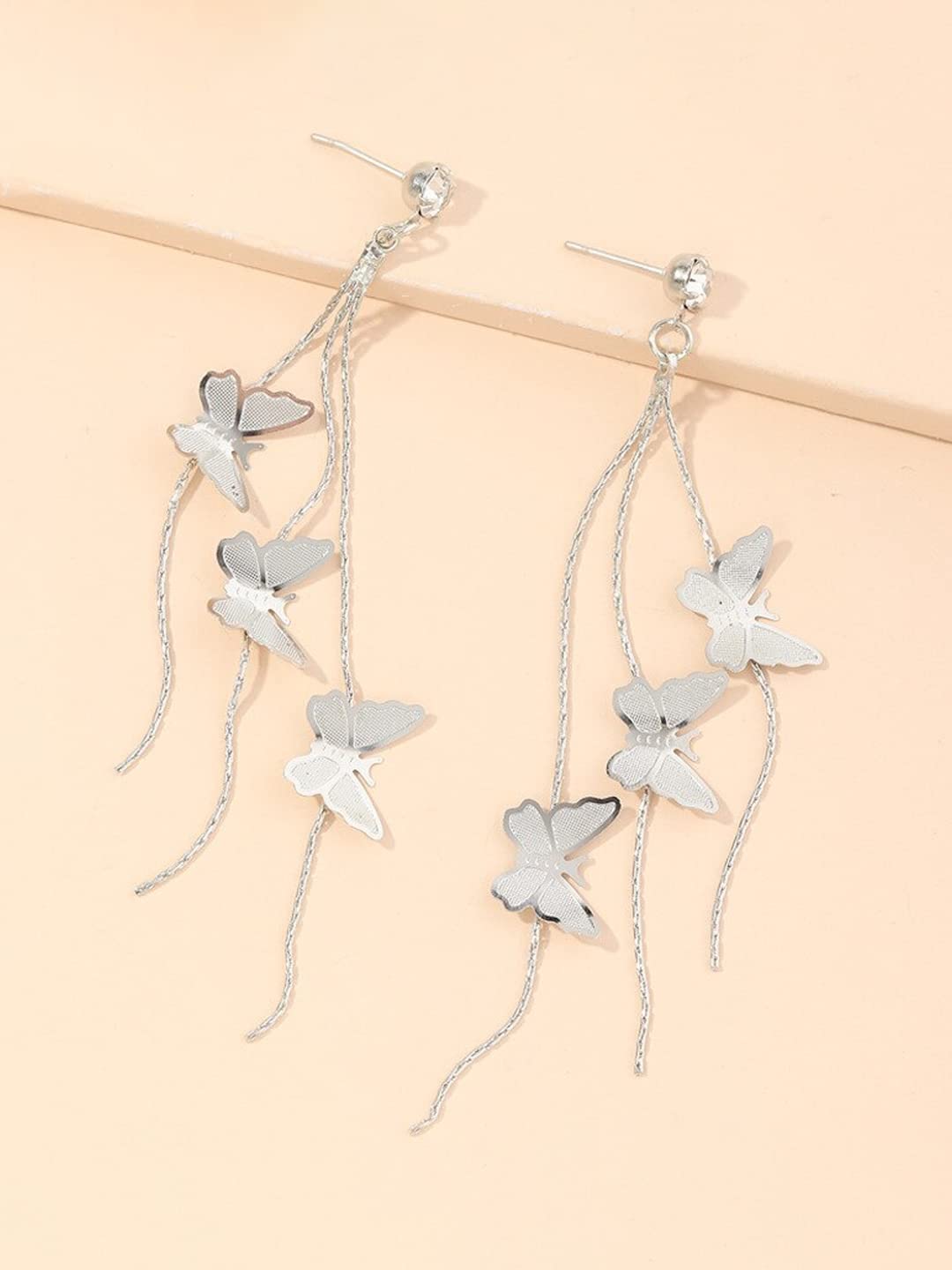 unwind Silver Butterfly Earrings - Perfect for Birthday Gifts