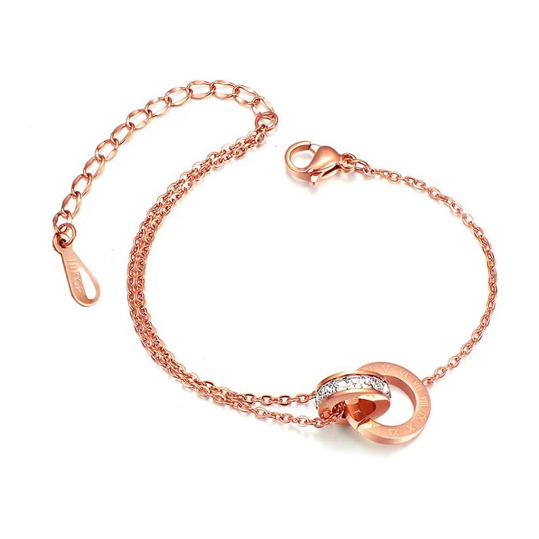 Yellow Chimes rose gold plated bracelet - chic outfit accessory