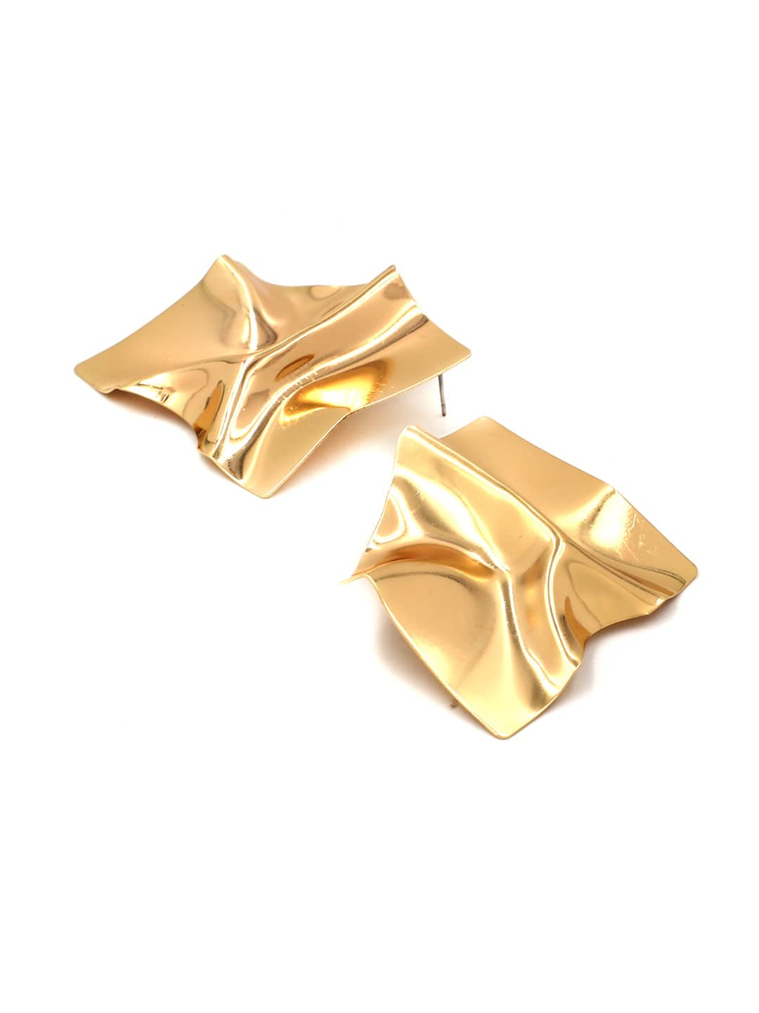 Yellow Chimes Unique Geometric Earrings - Chic Accessory