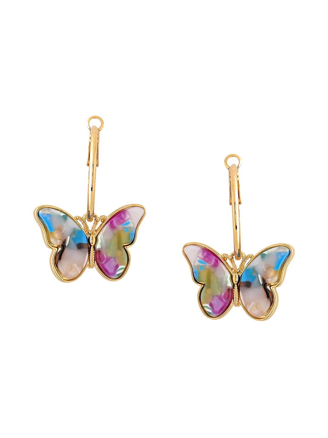 Yellow Chimes colorful earrings - Ideal for casual outings