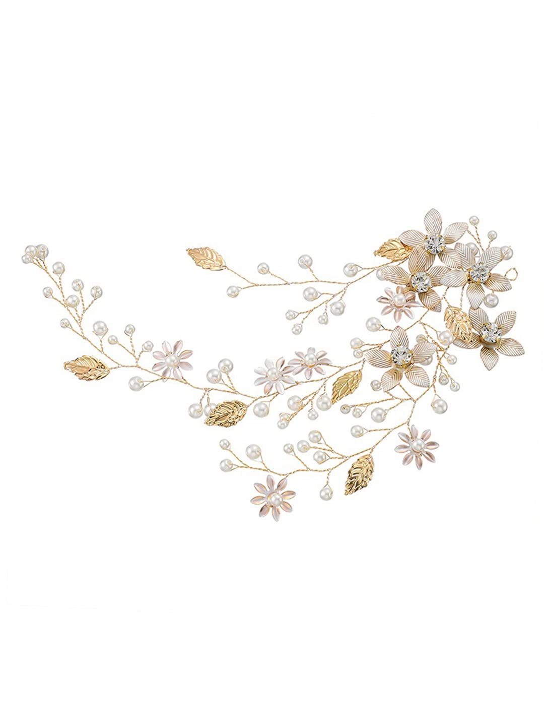 Yellow Chimes elegant hair vine - formal occasions