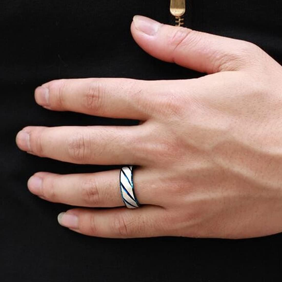 Yellow Chimes Elegant Gift Box with Men's Rings - Ready to Gift