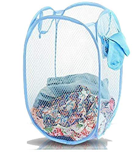 Kuber Industries Nylon Mesh Laundry Basket,20Ltr (Assorted)-CTKTC021504