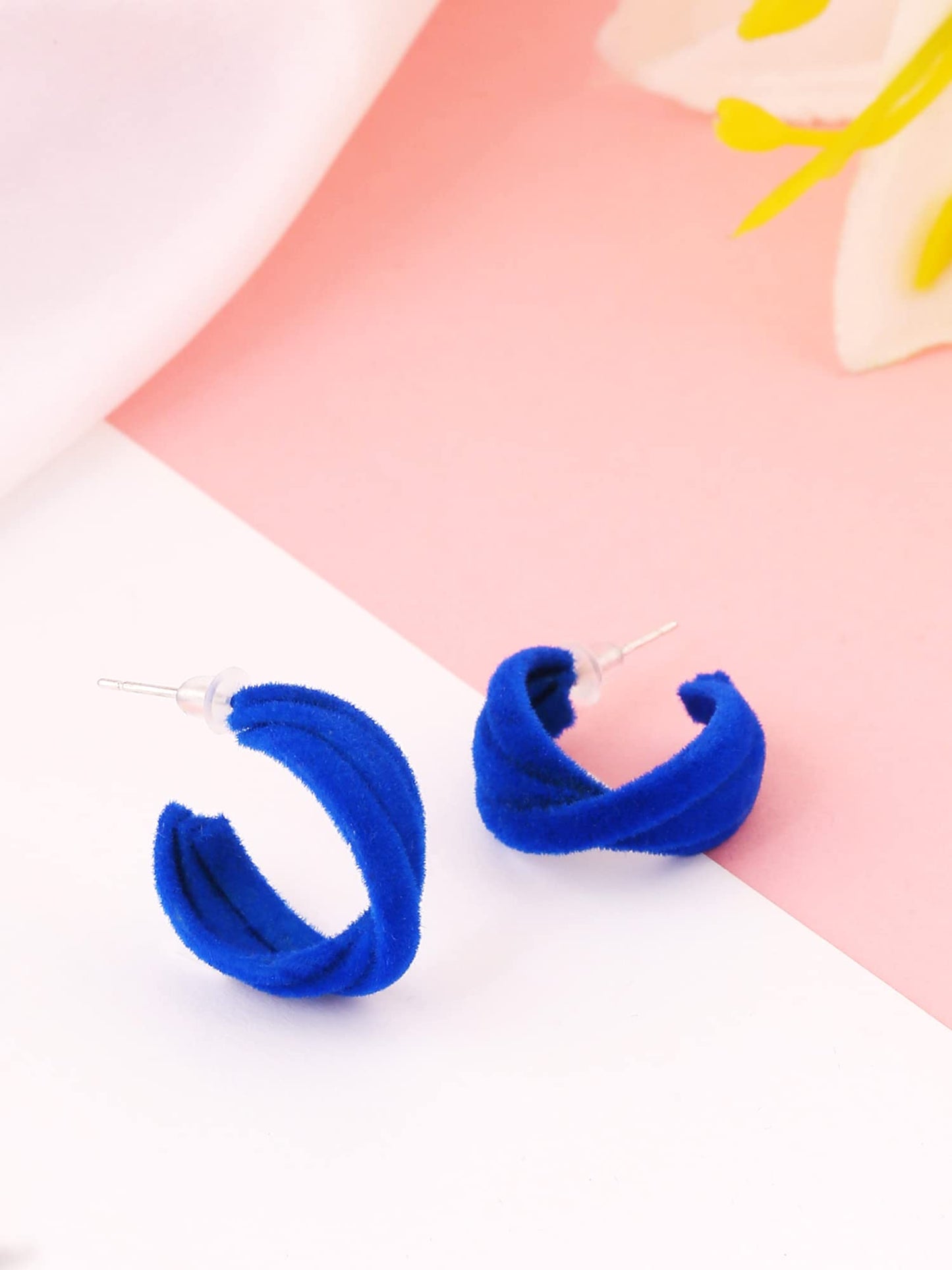 unwind Blue Hoop Earrings - Perfect birthday gift