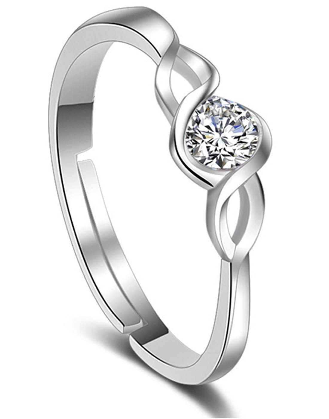 Kairangi Silver Adjustable Ring - Stylish for Everyday Wear