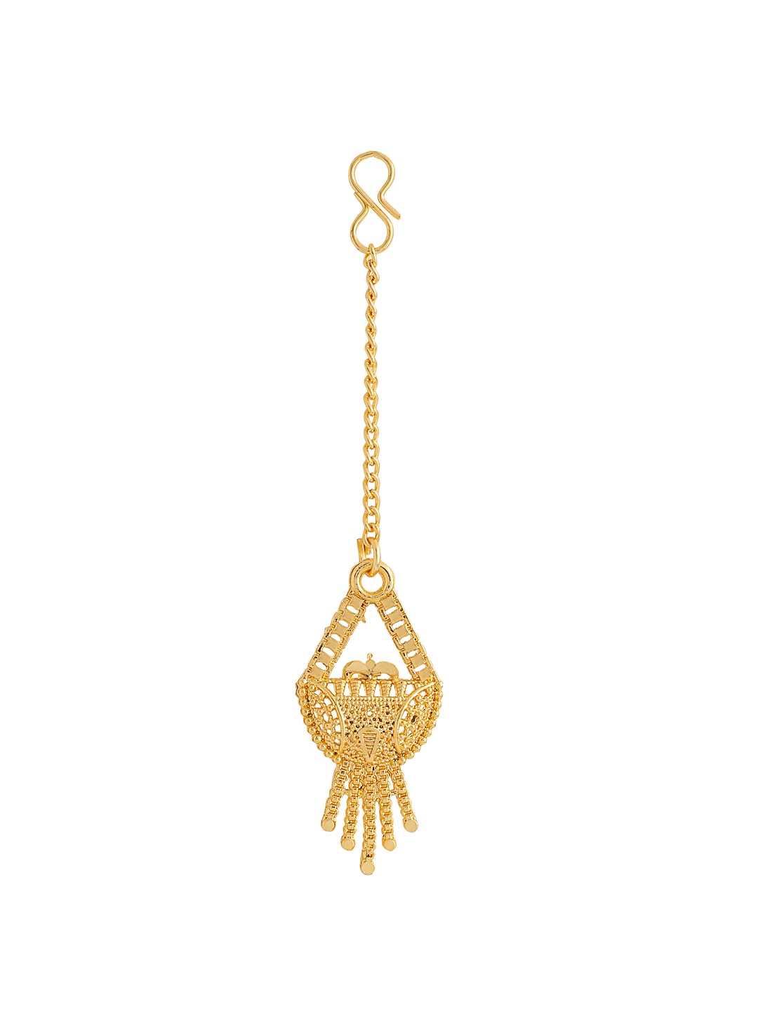 Yellow Chimes elegant bridal necklace - cultural celebration accessory