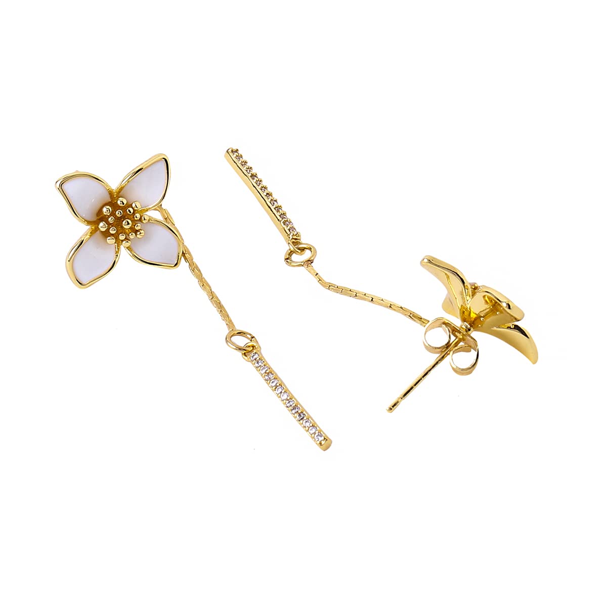 Yellow Chimes elegant dangler earrings - great for anniversaries