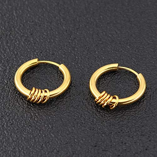 Yellow Chimes Design 8 Gold Hoops - Perfect for Anniversaries